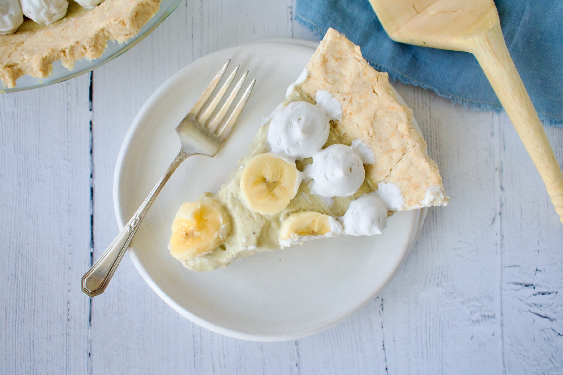 healthy gluten free banana cream pie