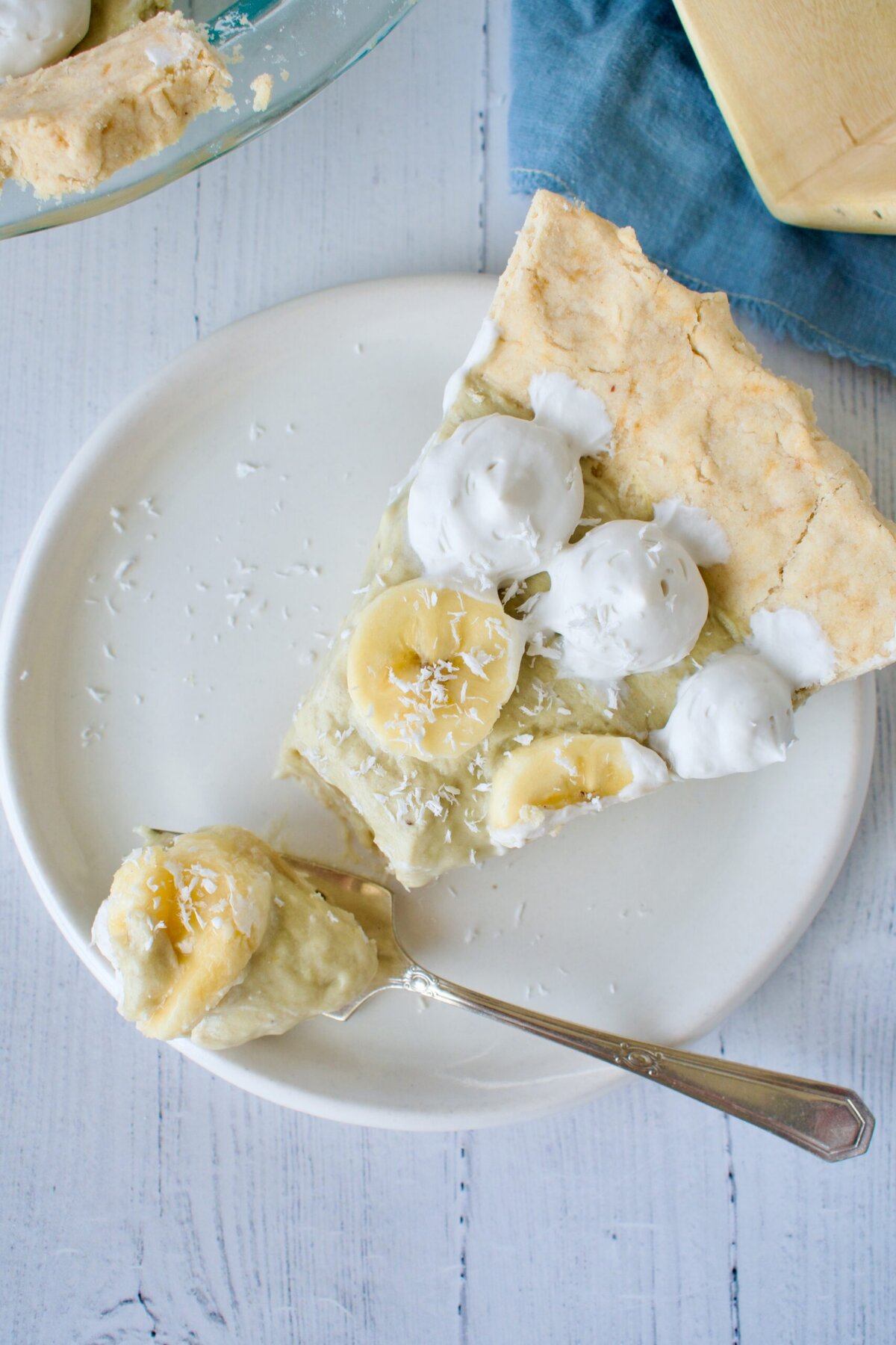 vegan gluten free banana cream pie