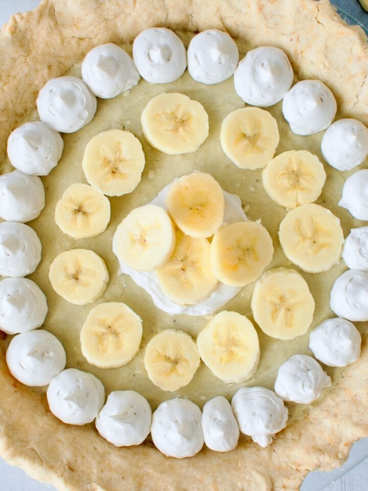 gluten free vegan banana cream pie