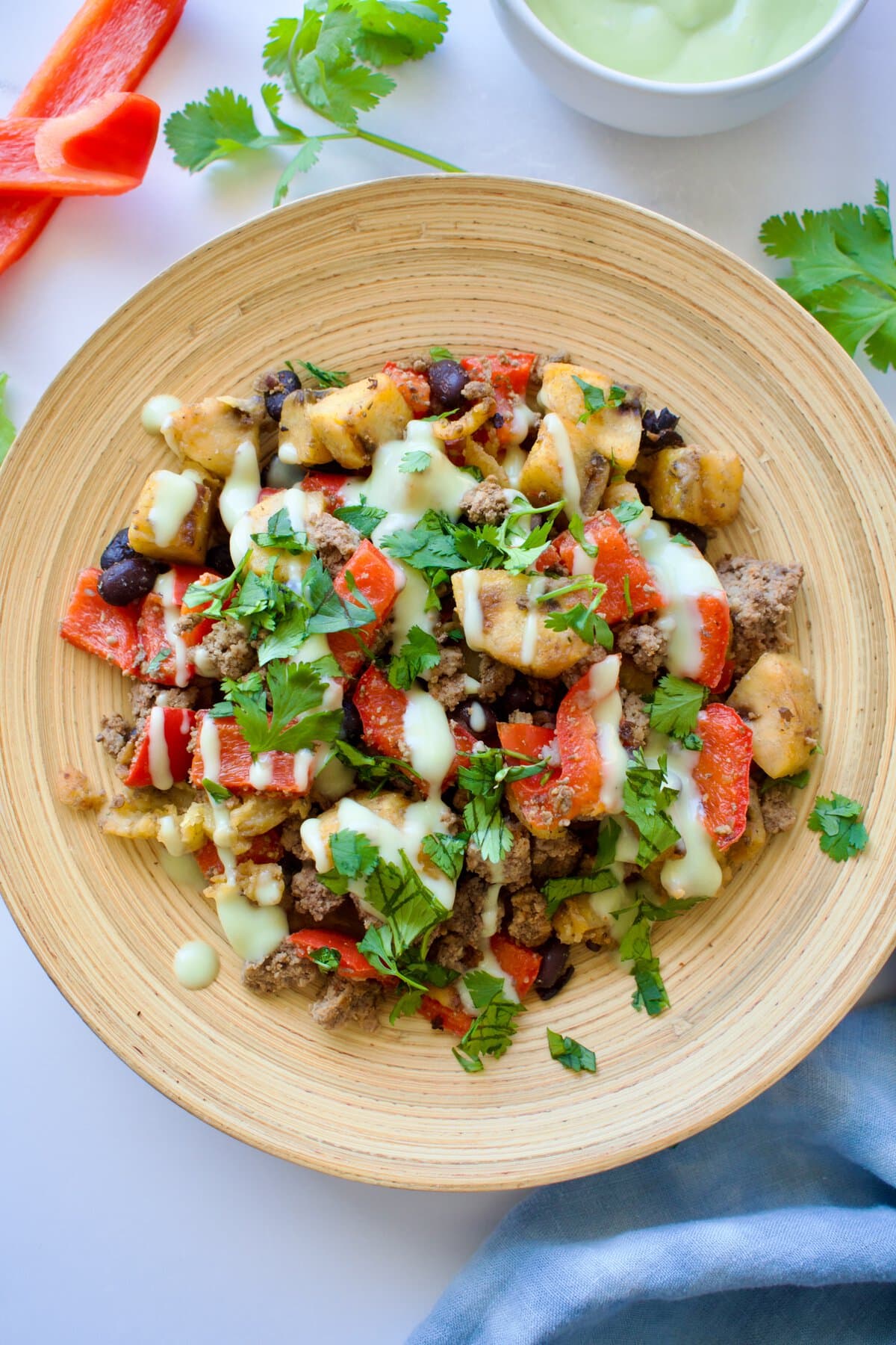plantain taco bowl