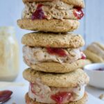 peanut butter and jelly ice cream sandwiches