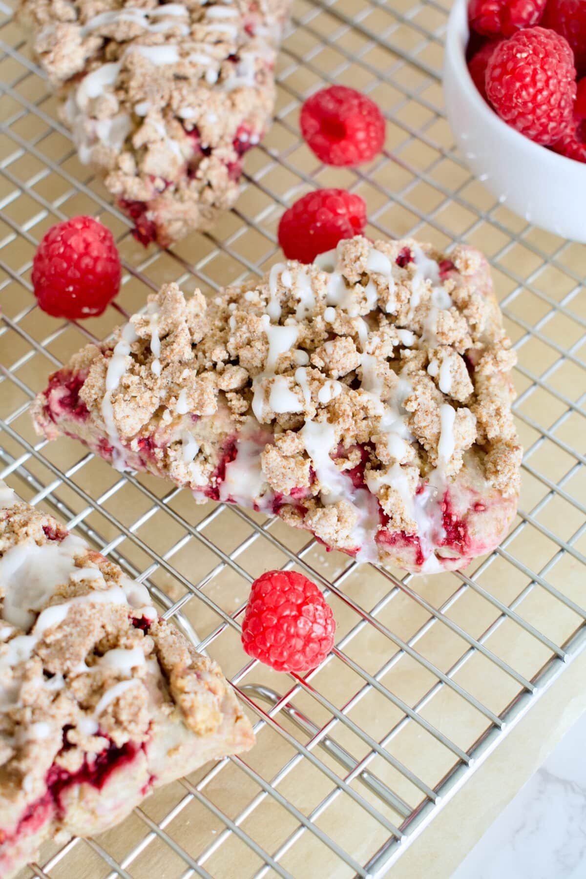 dairy free raspberry scones