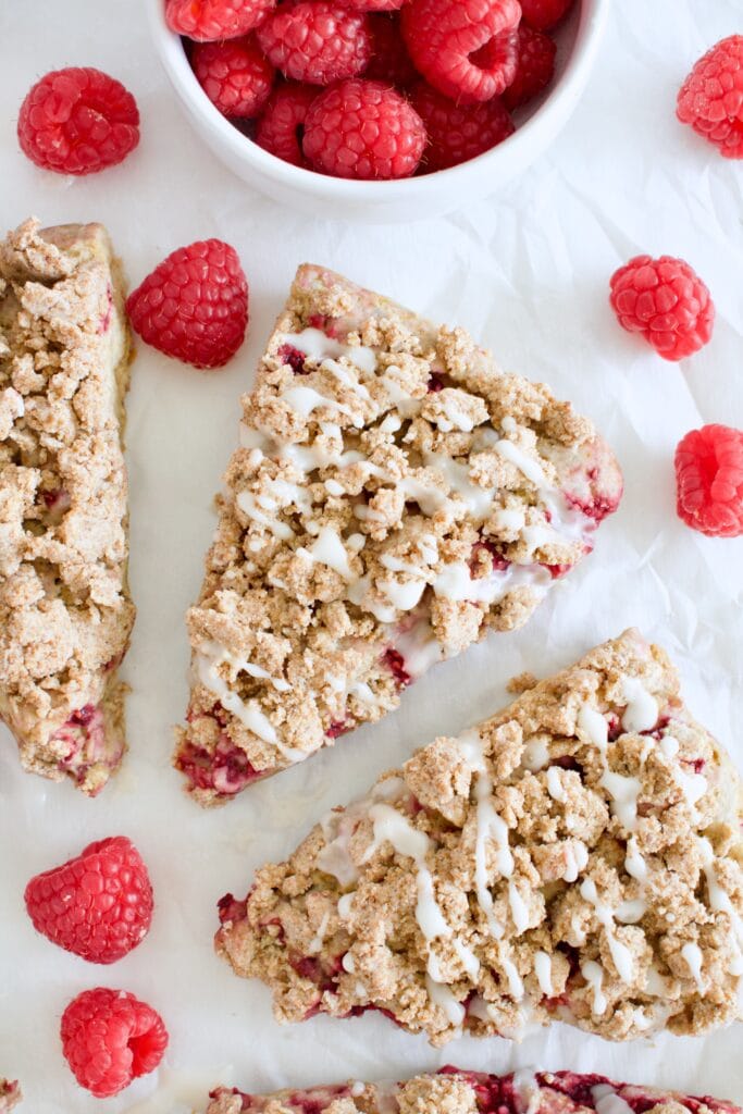 gluten free raspberry scones