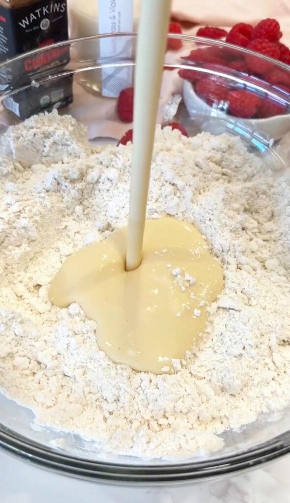 how to make gluten free and dairy free raspberry scones