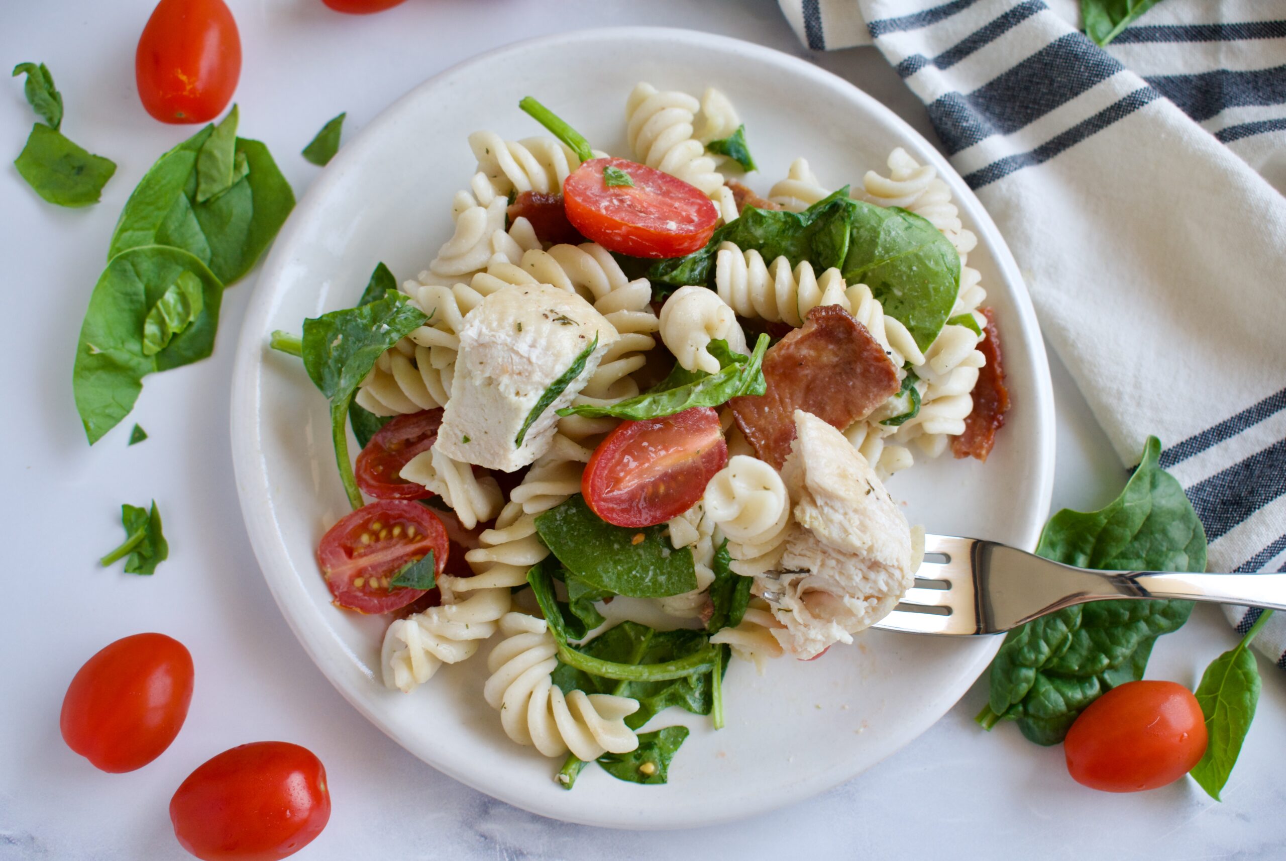 Gluten Free BLT Pasta Salad