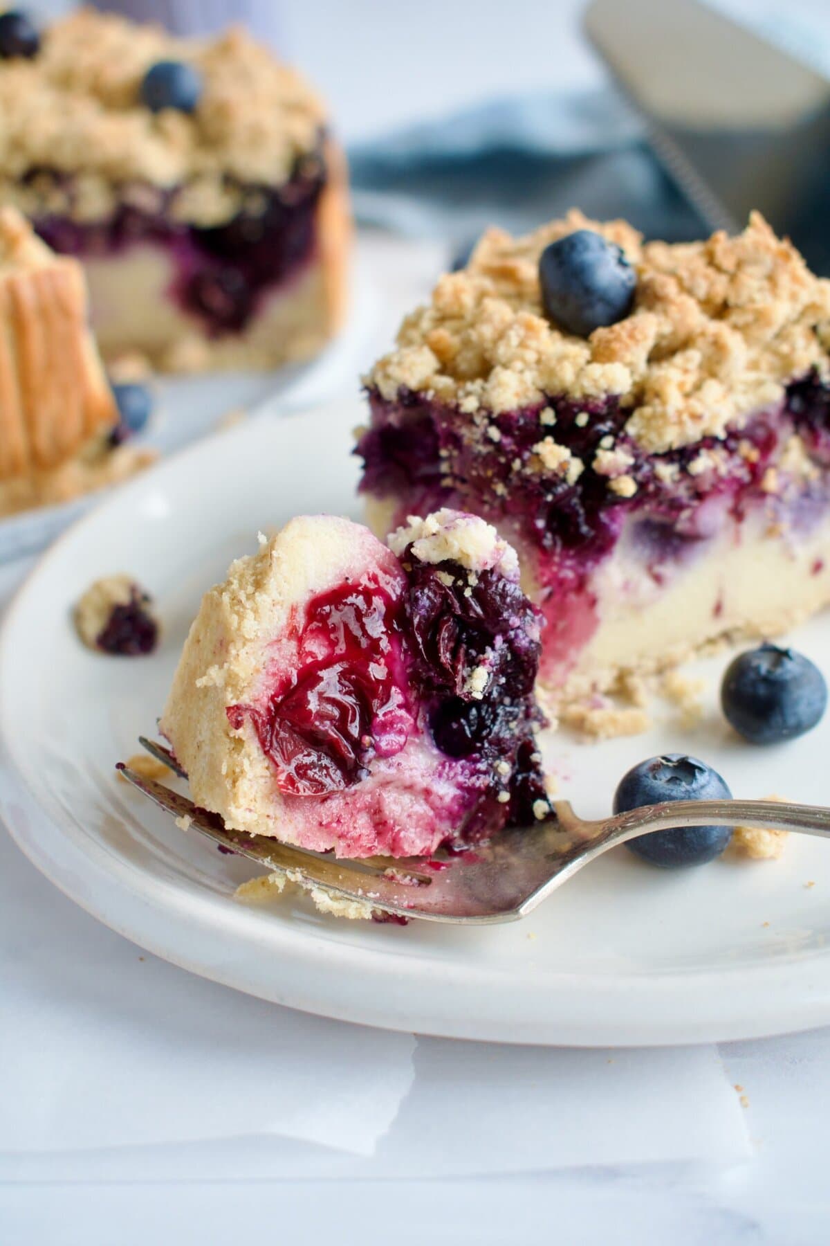 gluten and dairy free blueberry cheesecake