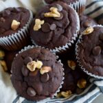 gluten free and dairy free chocolate banana muffins