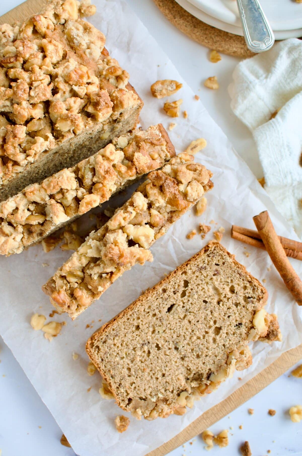 banana bread streusel topping