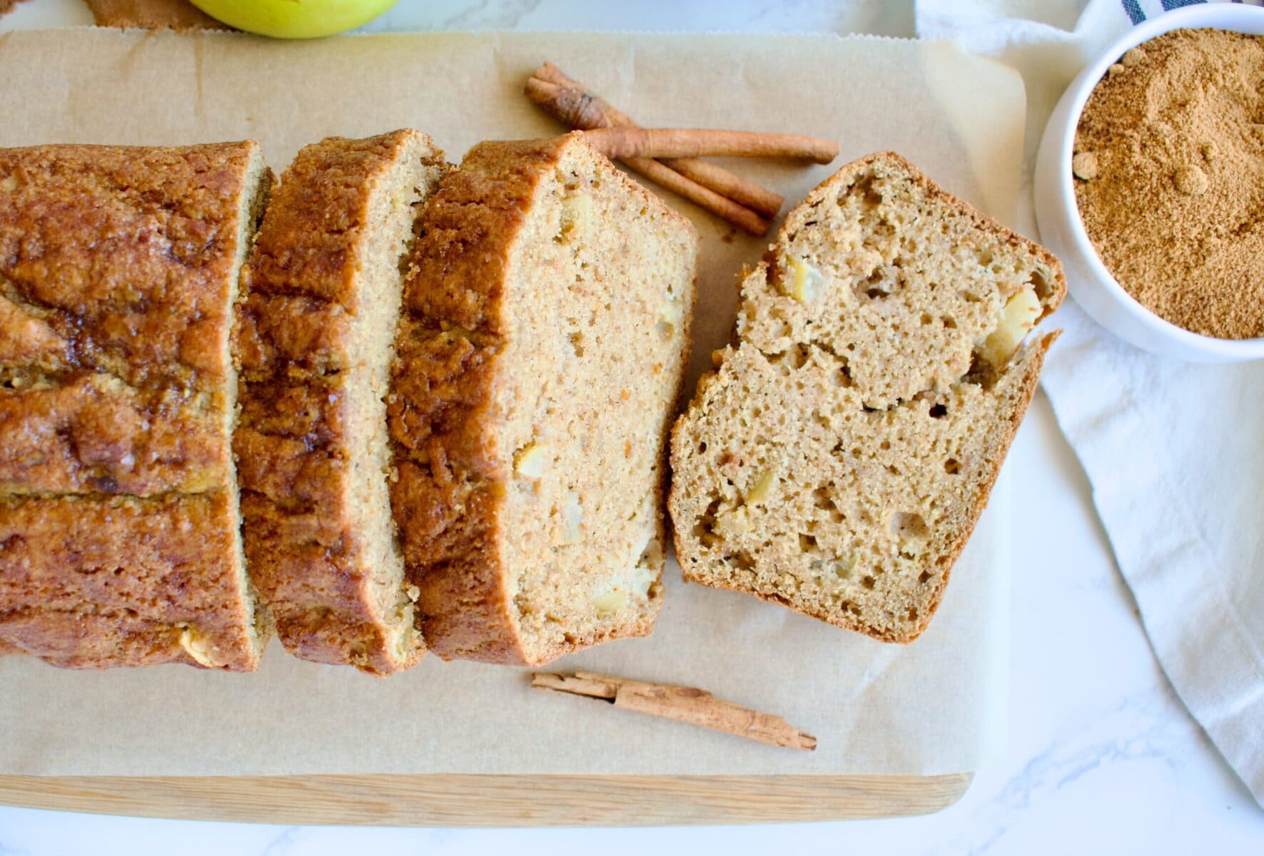 gluten free apple cinnamon bread
