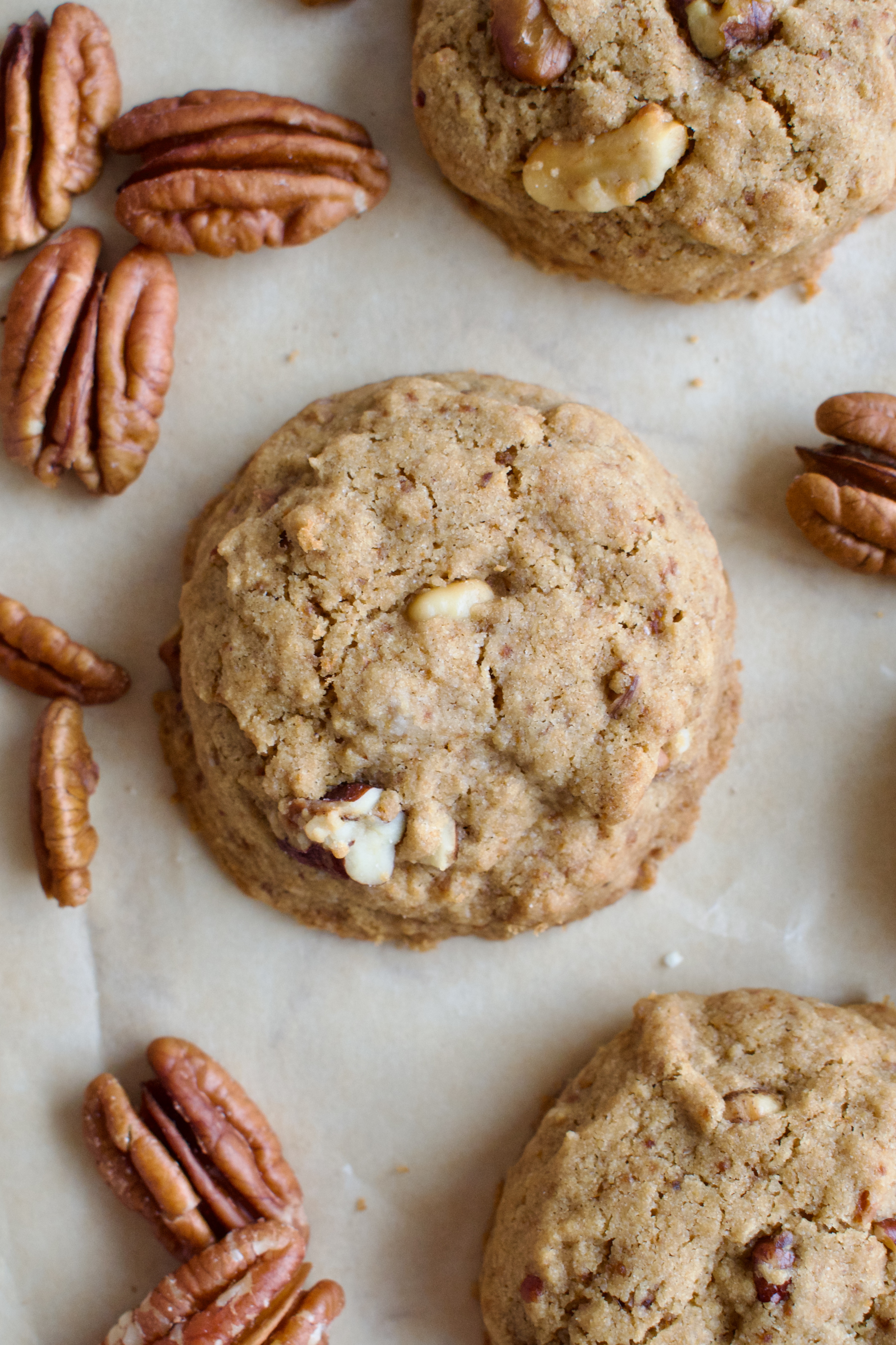 healthy gluten free butter pecan cookies