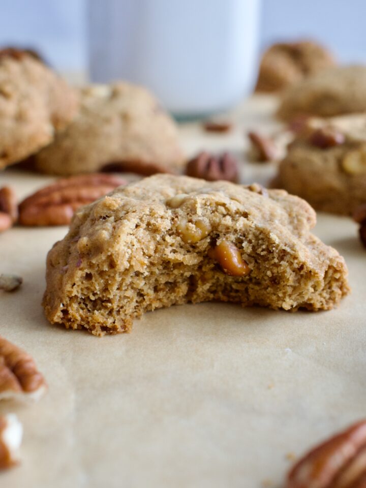 gluten free and dairy free butter pecan cookies