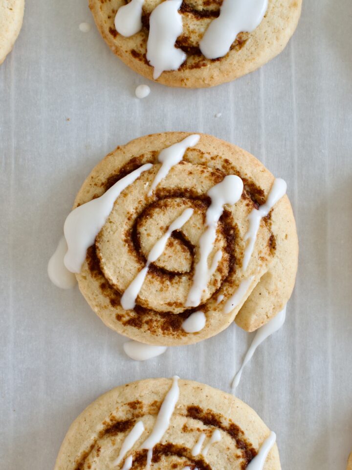 gluten free cinnamon roll cookies