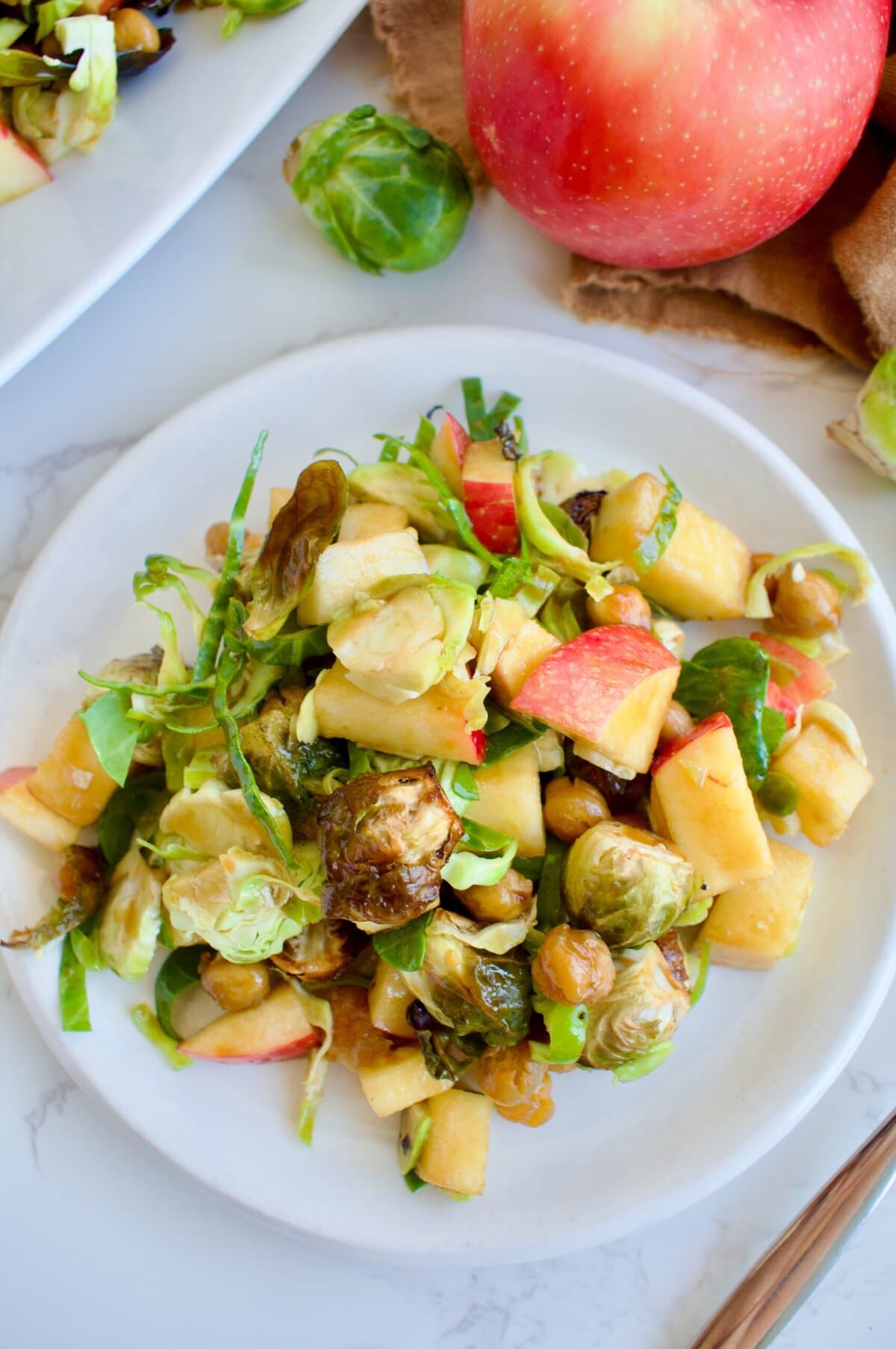 dairy free Brussels sprouts salad for the holidays