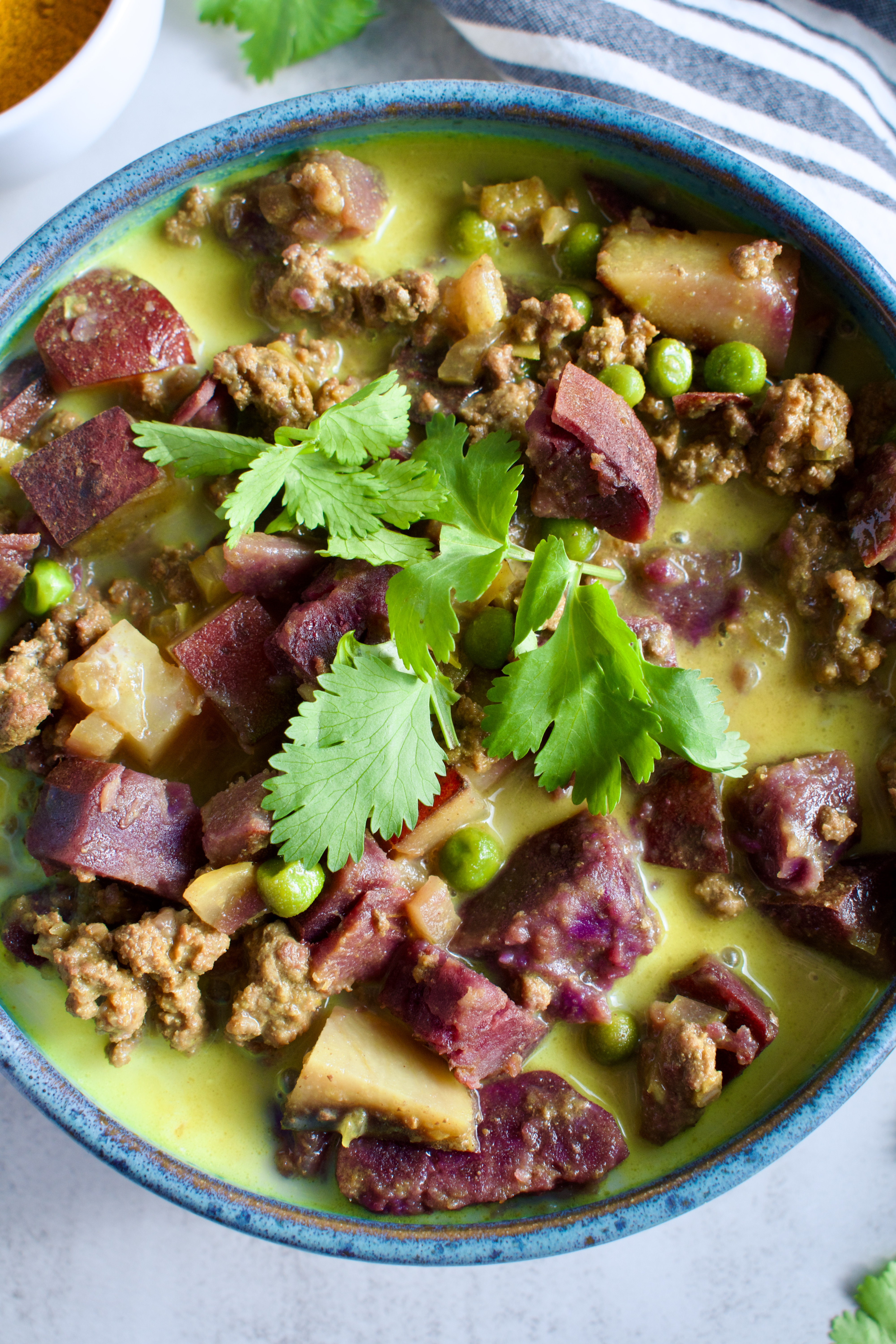 coconut lamb and sweet potato curry