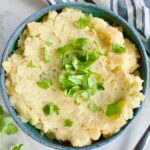 dairy free mashed white sweet potato and rutabaga