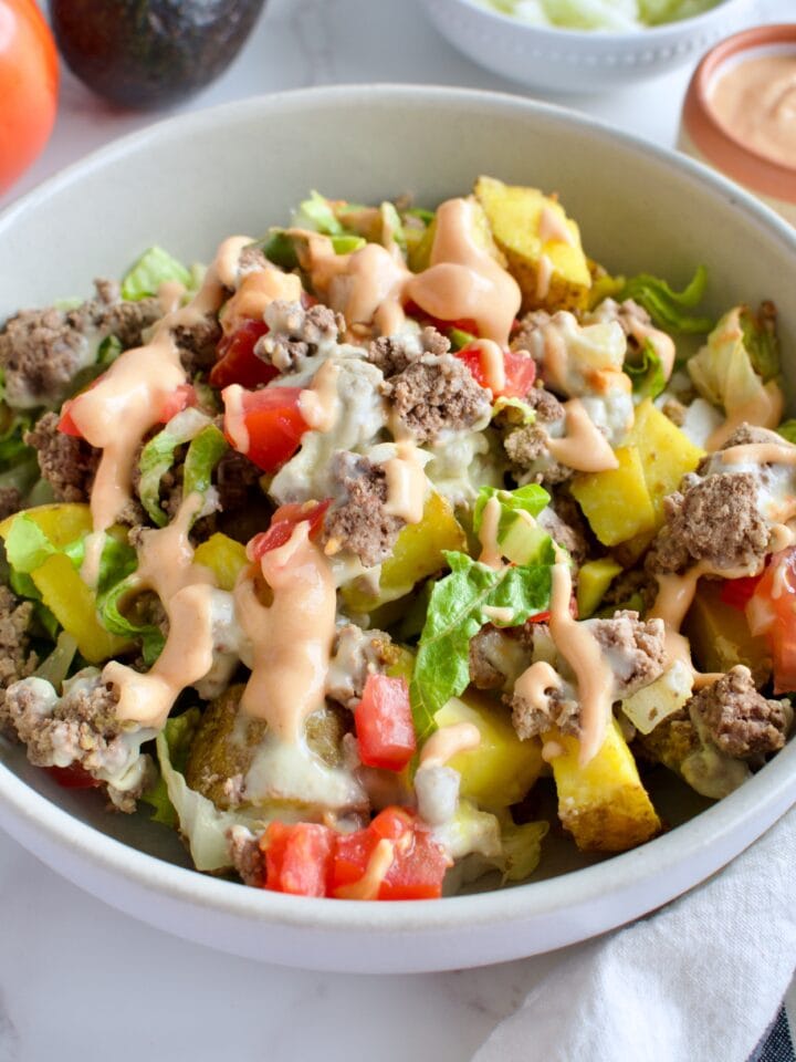 gluten free healthy big mac casserole