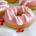 gluten free strawberry and cream donuts