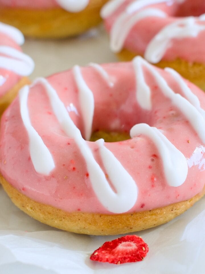 gluten free strawberries and cream donuts