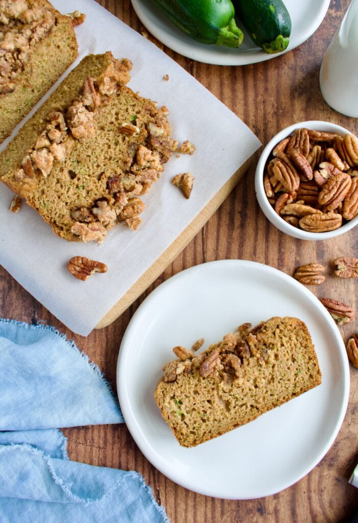gluten free pecan zucchini bread