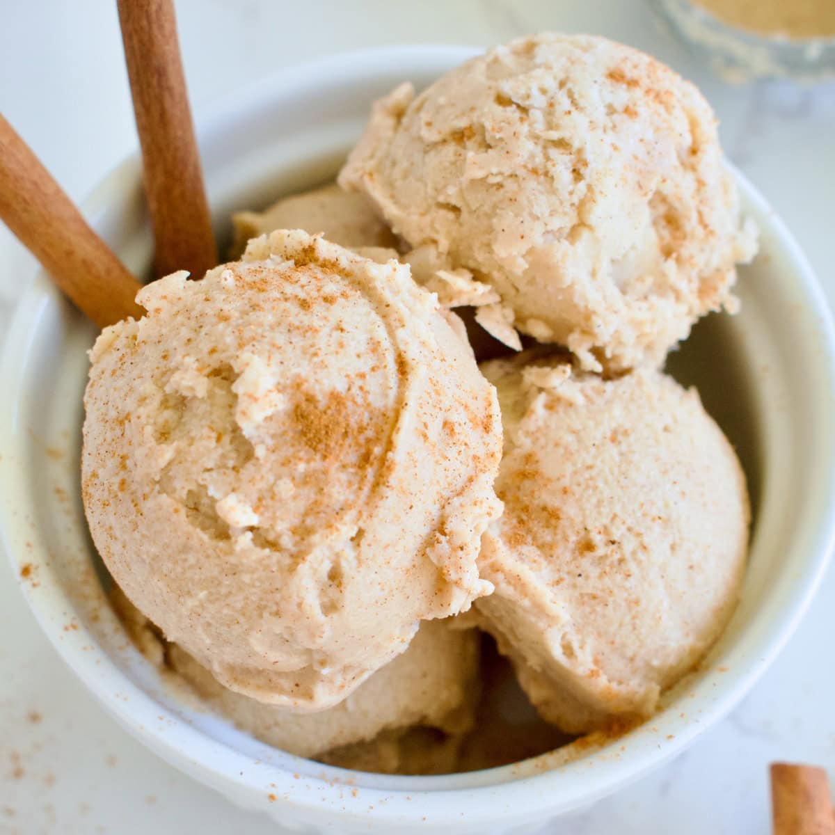 Ninja Creami Vegan Cinnamon Ice Cream (Refined Sugar Free