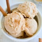 gluten free and dairy free cinnamon ice cream made in the Ninja Creami