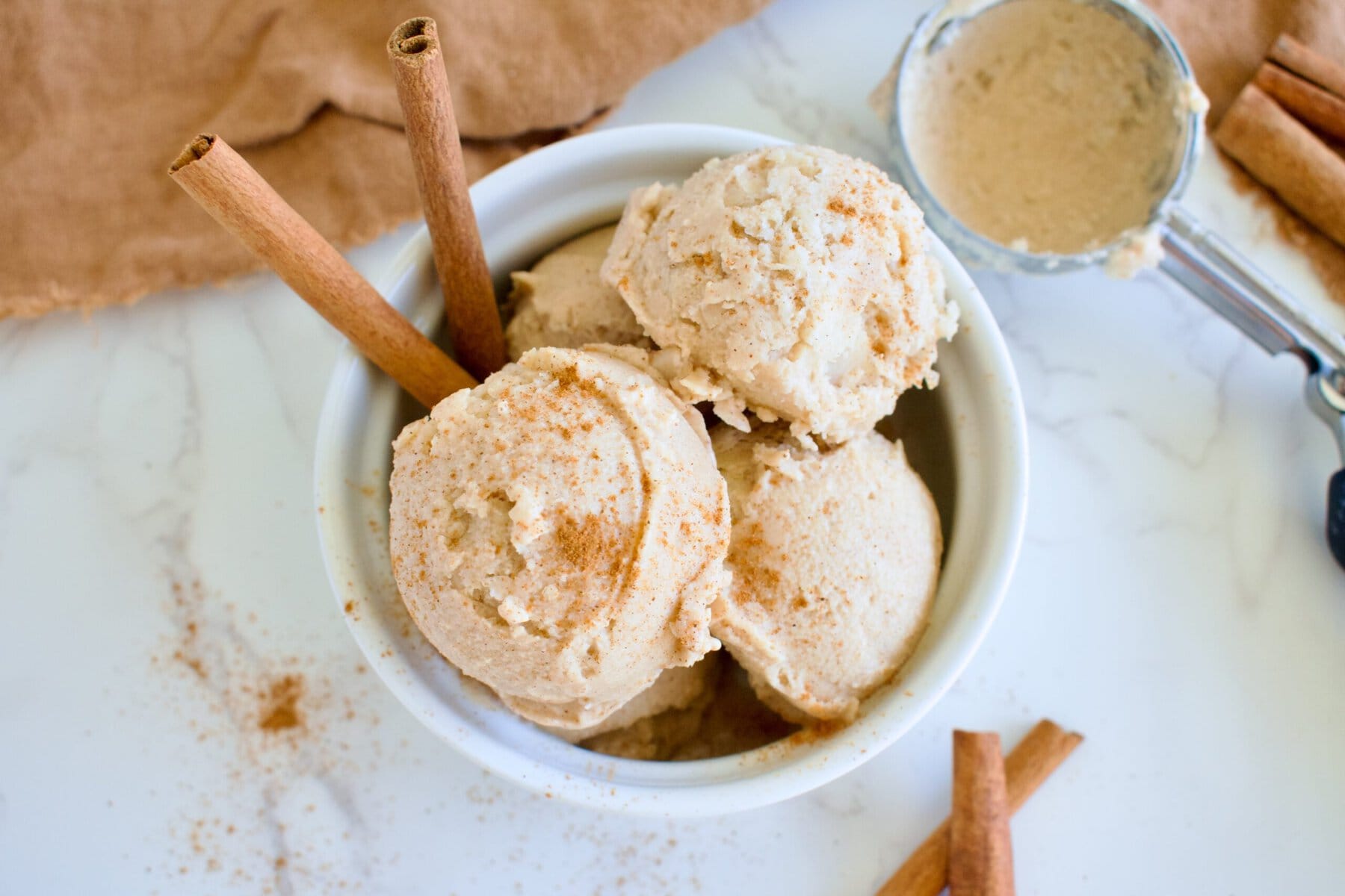 high protein cinnamon ice cream