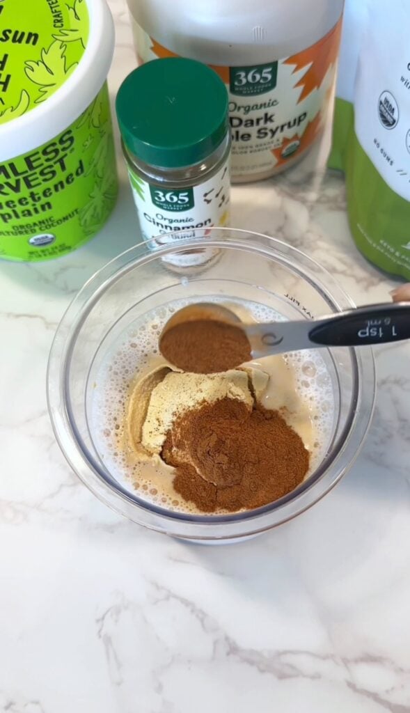 how to make ninja creami vegan cinnamon ice cream