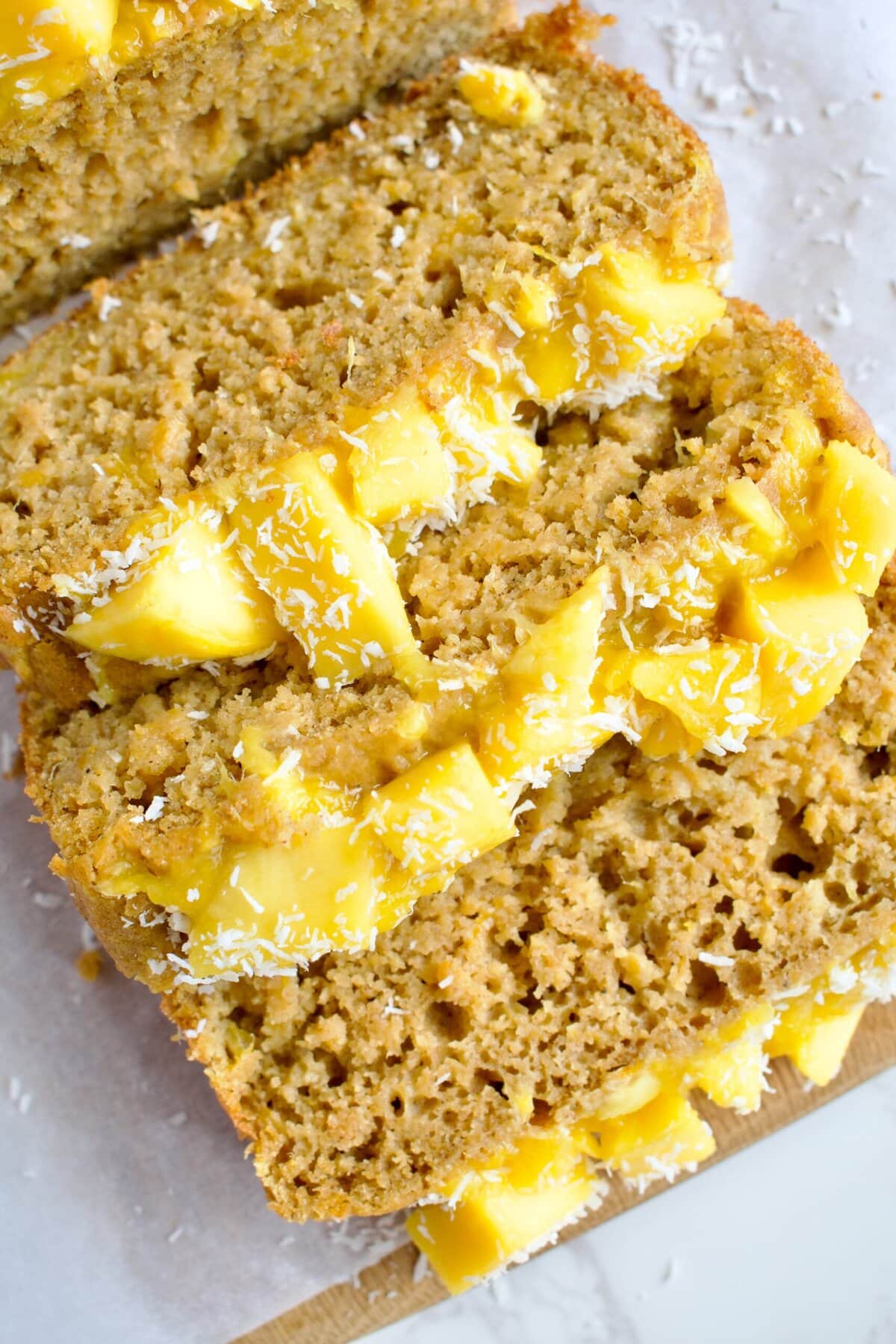 healthy mango bread