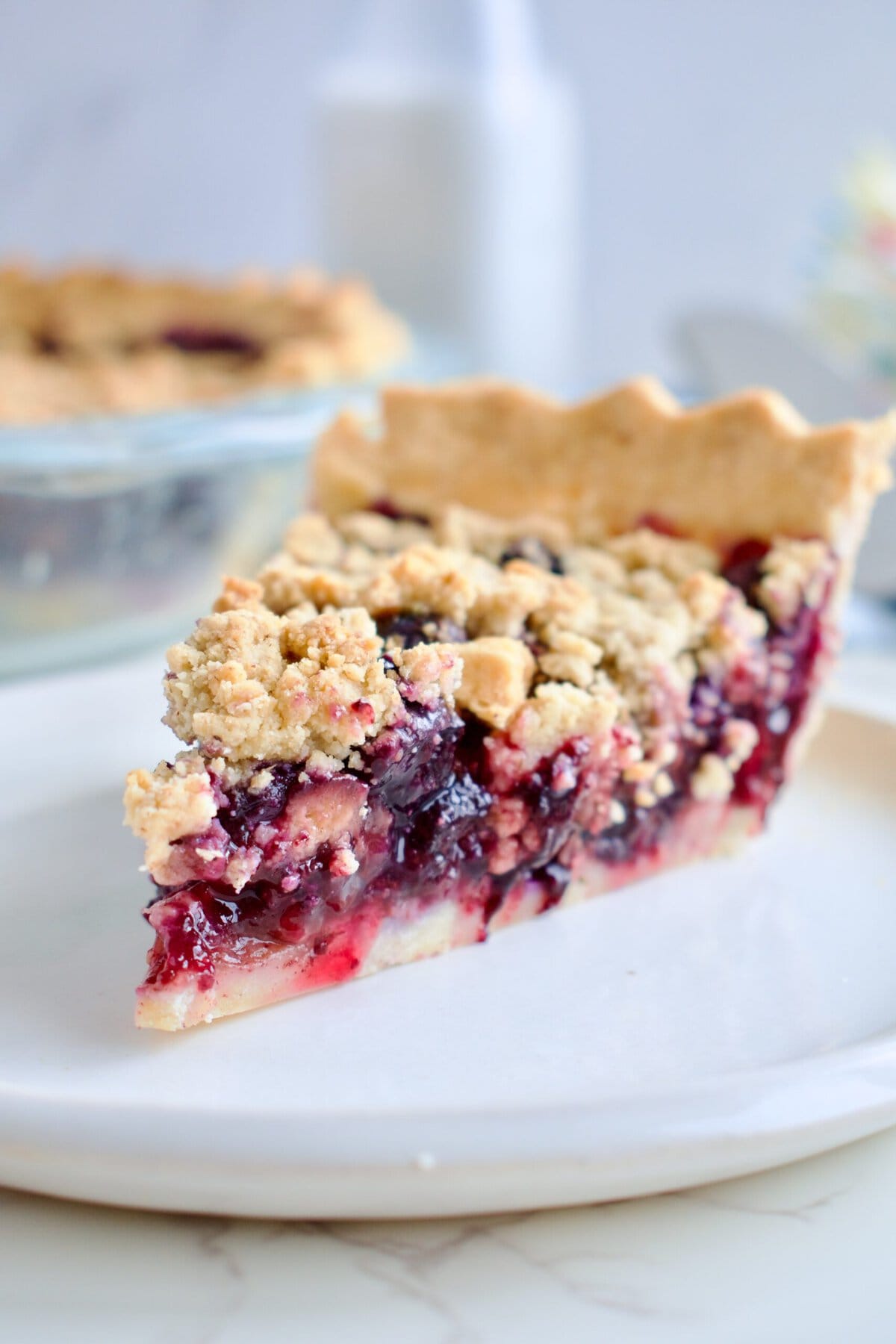 refined sugar free blueberry pie