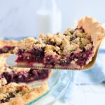 gluten free blueberry crumble pie