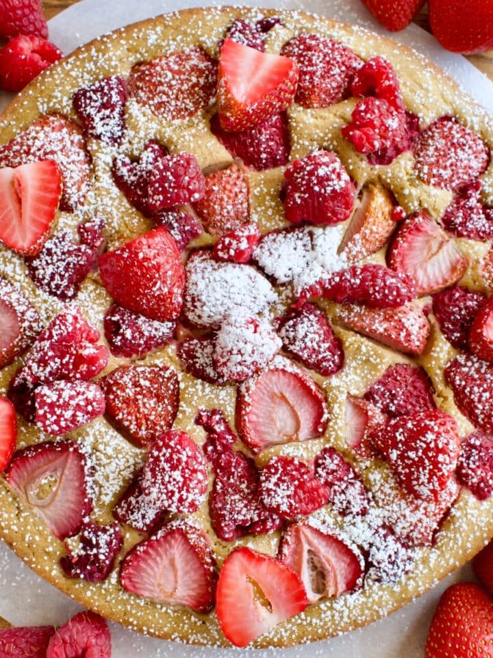 gluten free strawberry snack cake