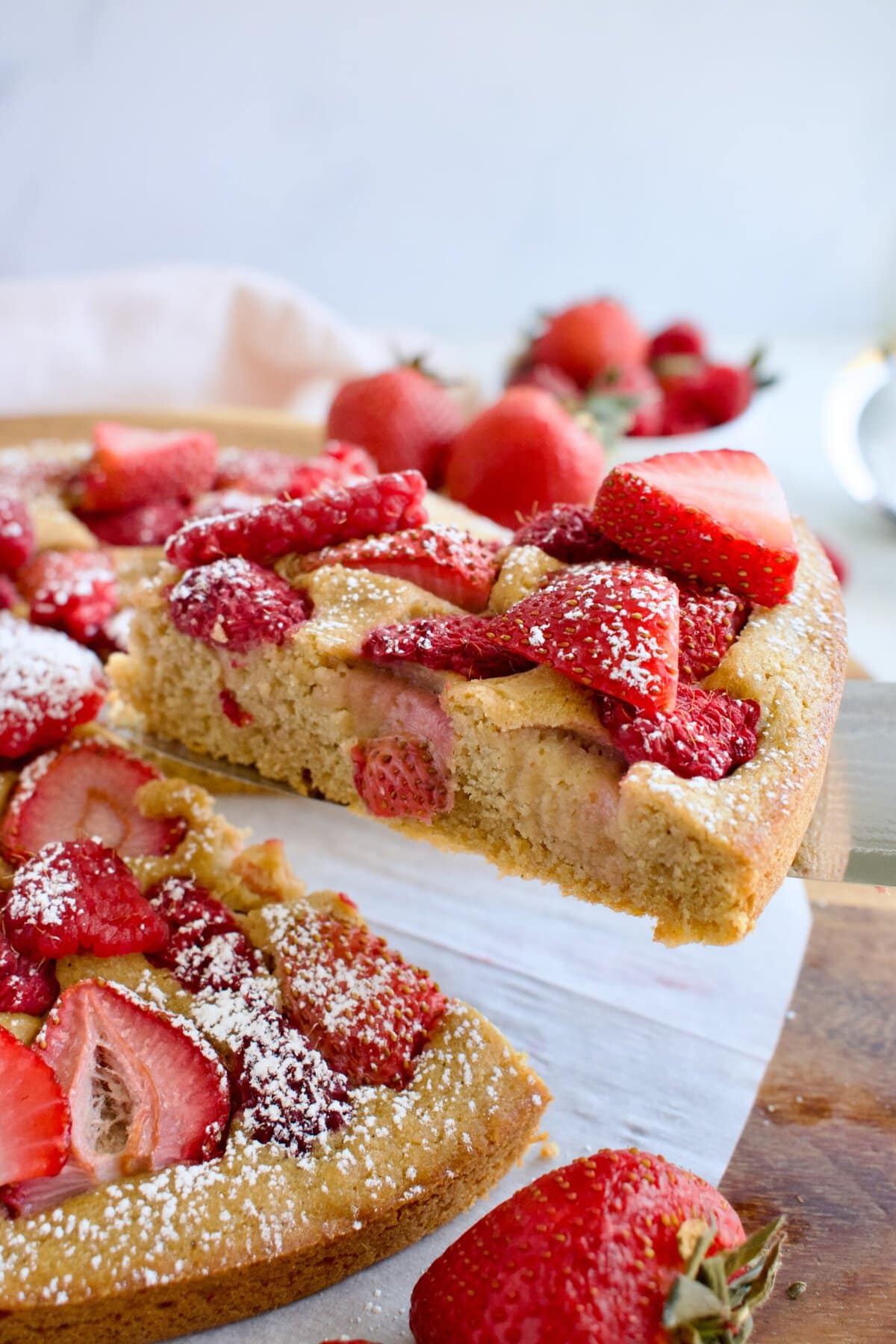 gluten free dairy free strawberry cake