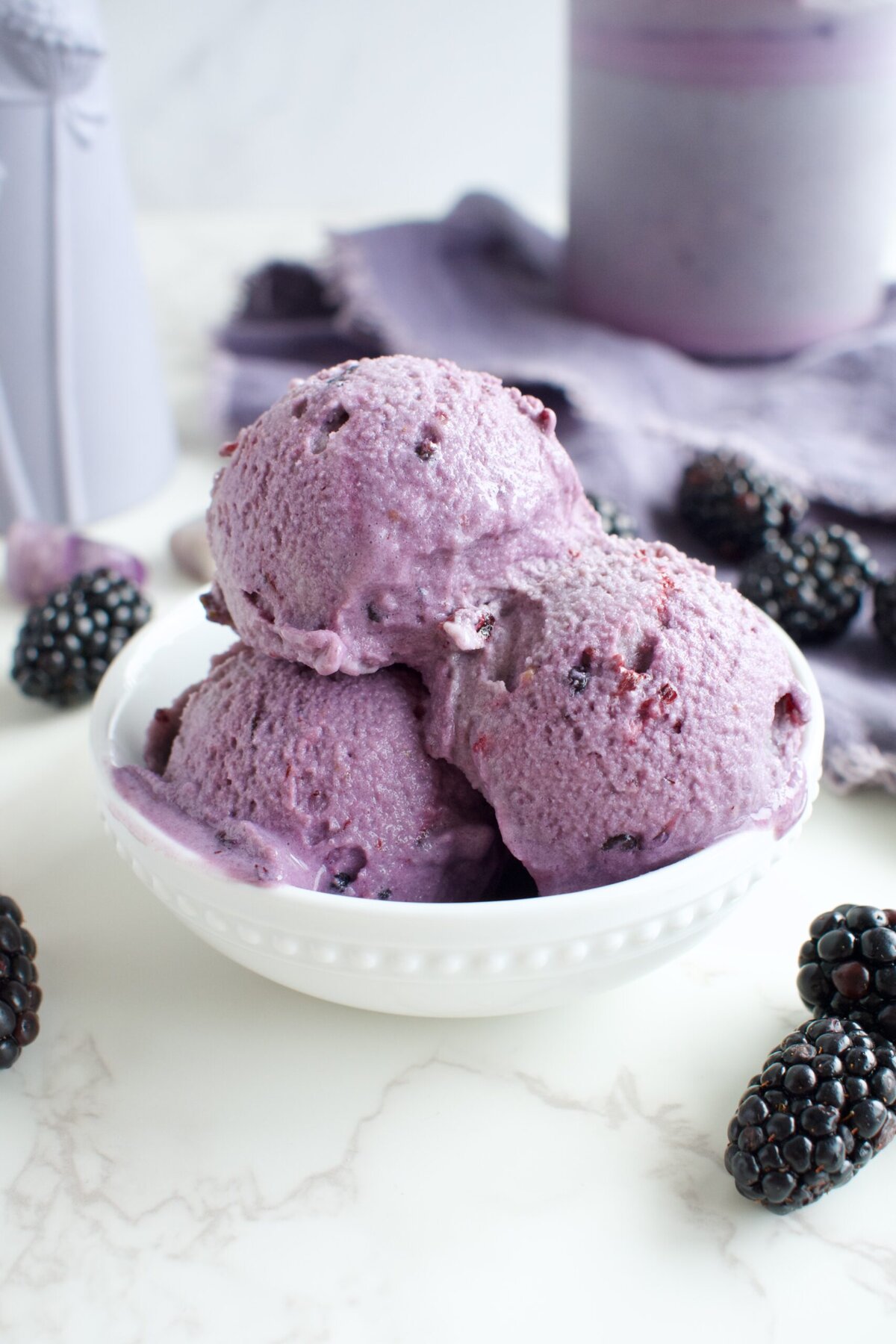 vegan blackberry ice cream