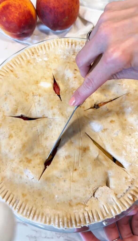how to make dairy free peach pie