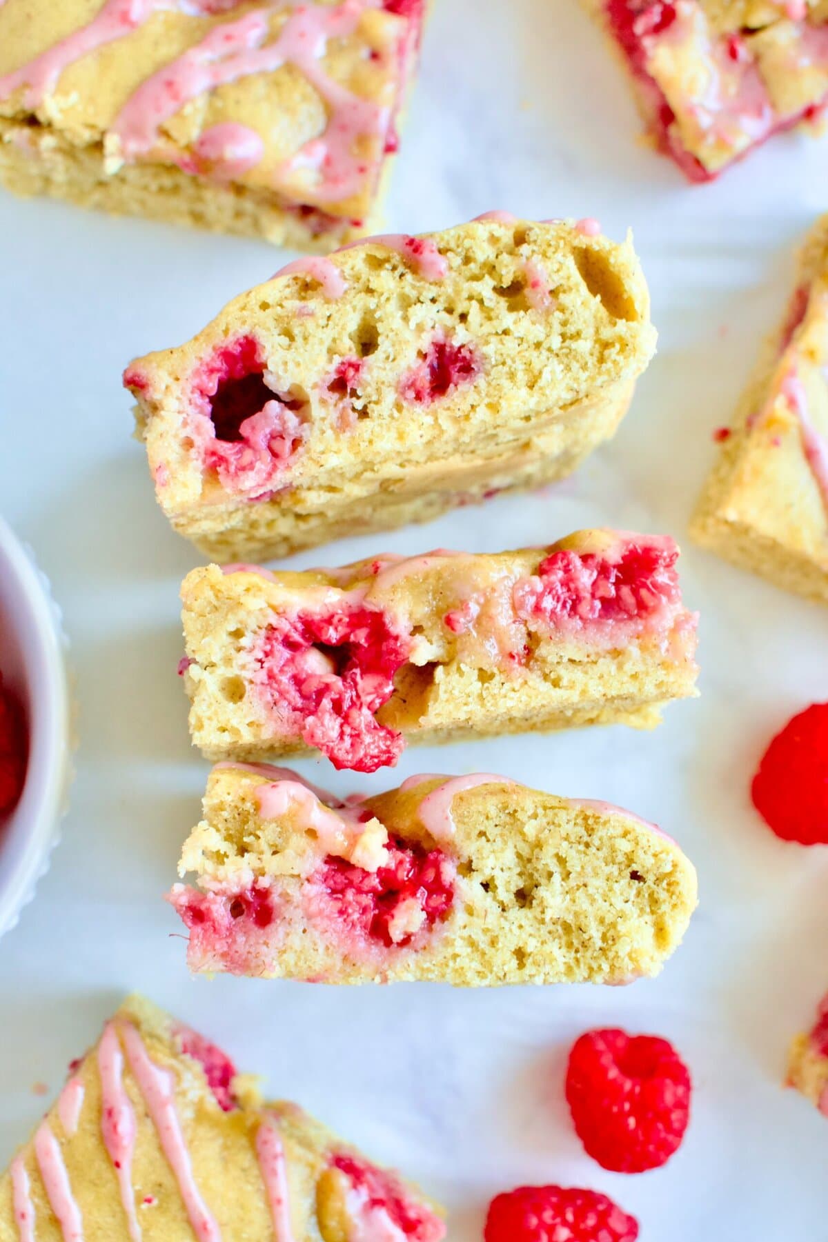 gluten free raspberry blondies recipe