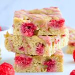 gluten free raspberry blondies