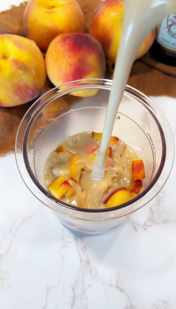 how to make ninja creamy peach ice cream