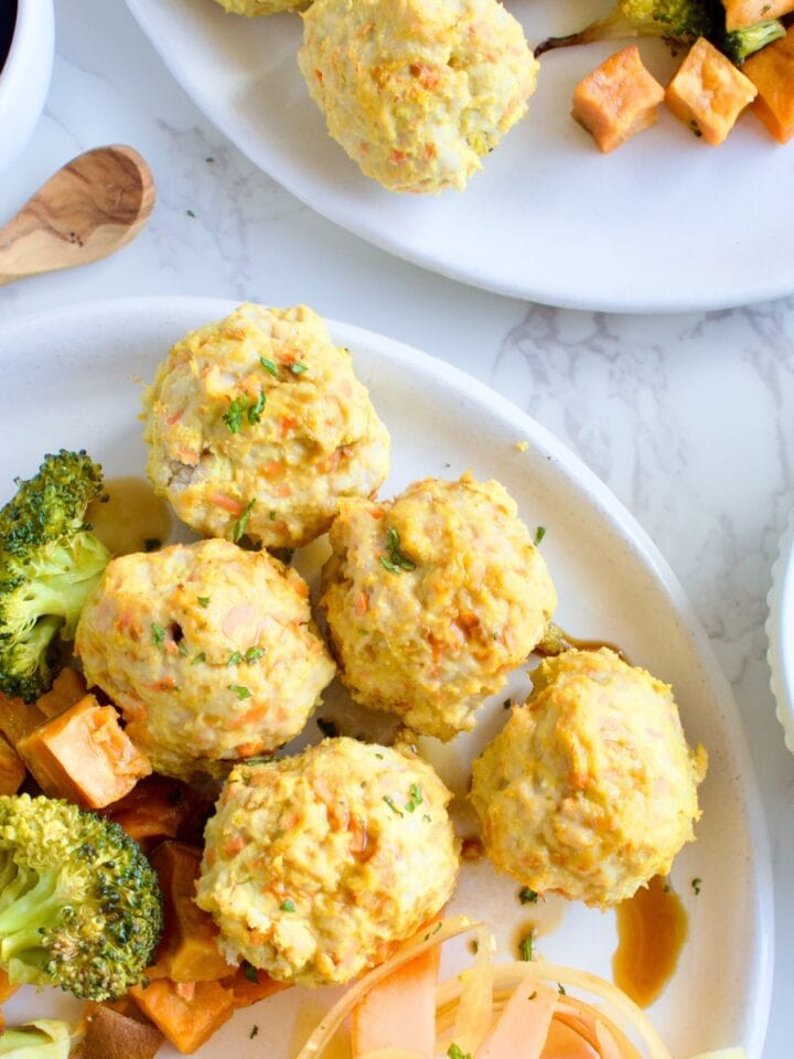 turmeric ginger turkey meatballs