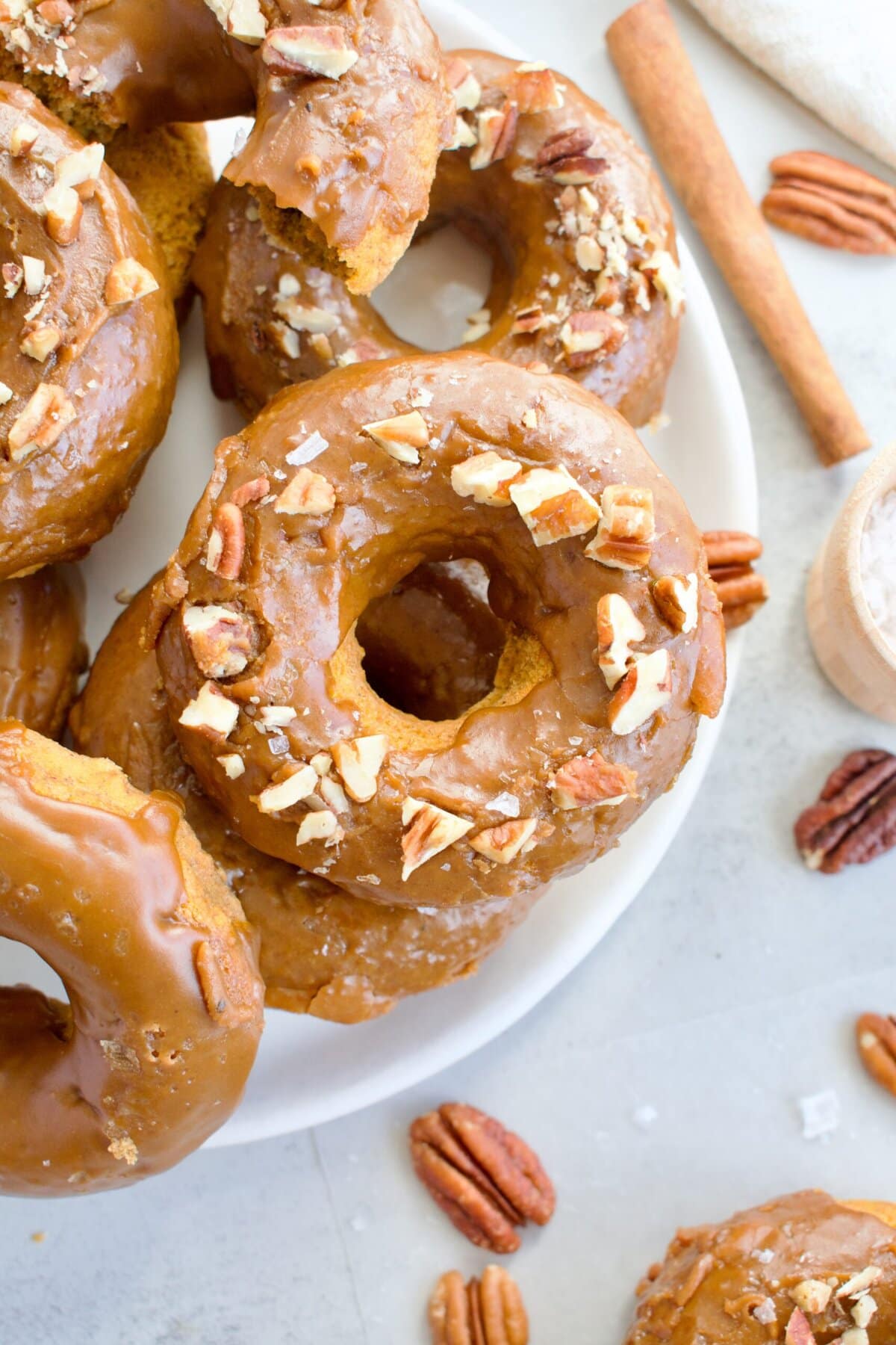 sweet potato donuts with maple glaze