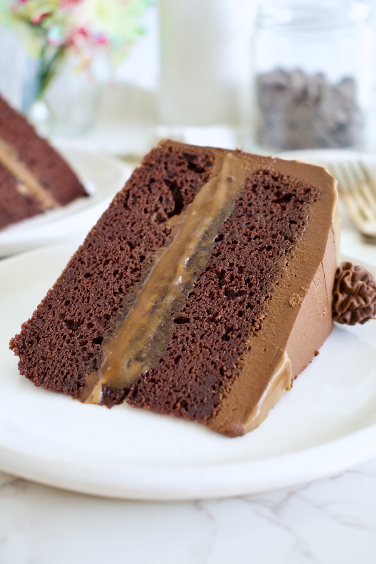 gluten free caramel chocolate cake