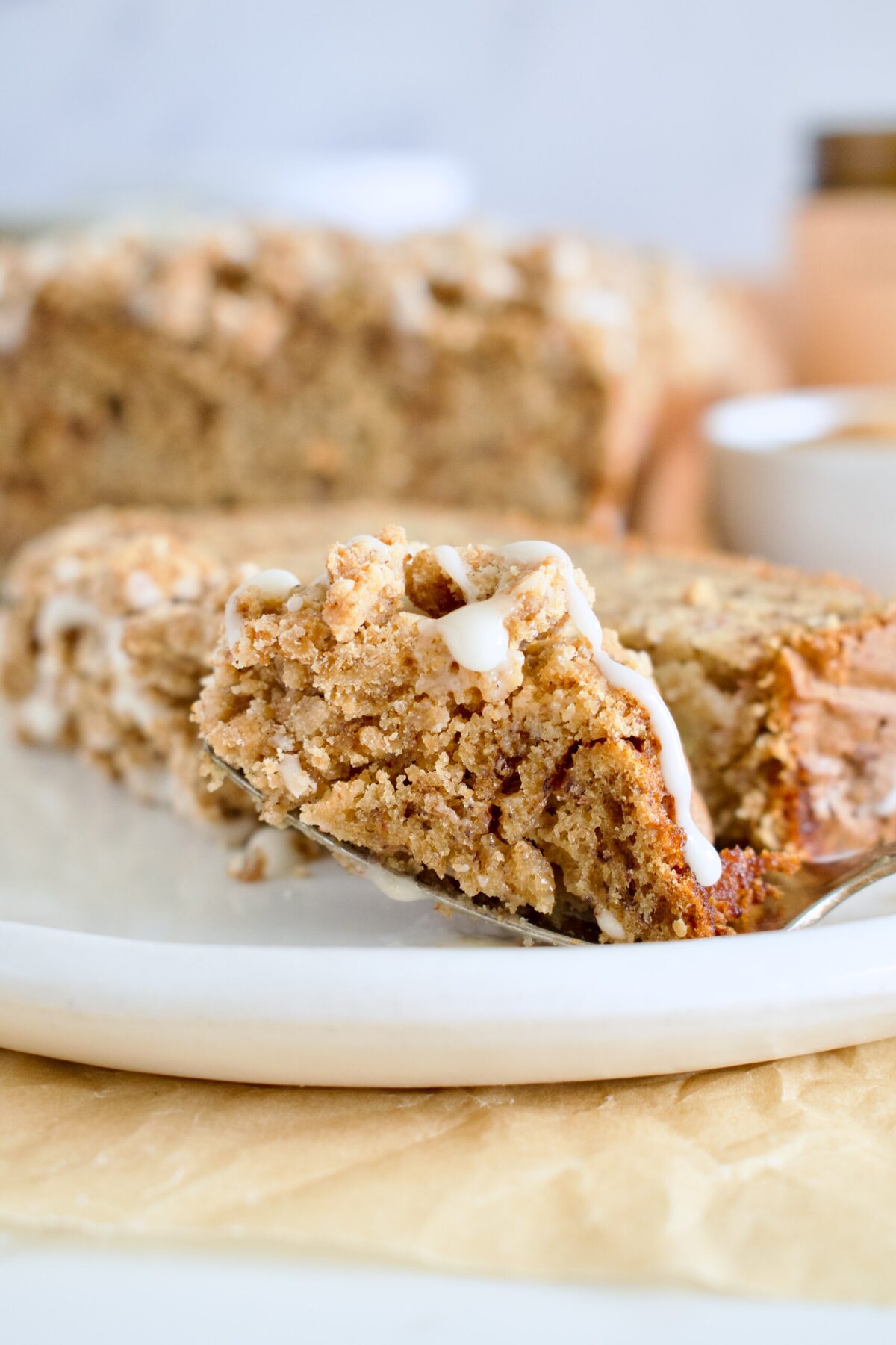 gluten free banana bread coffee cake