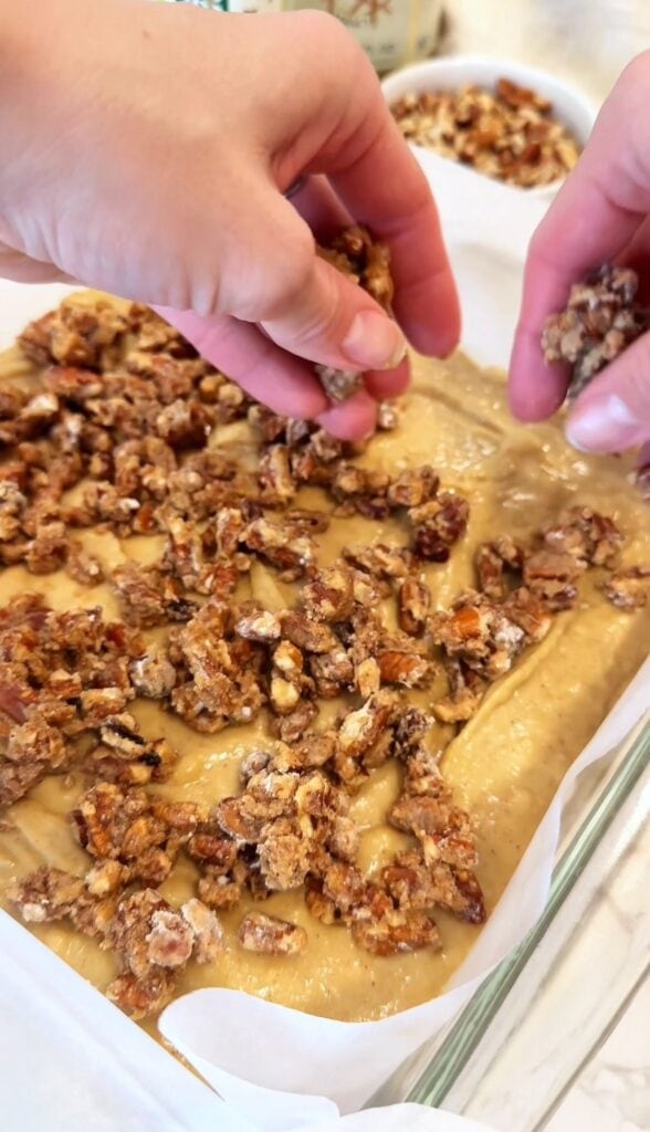 how to make gluten free pecan crumb cake