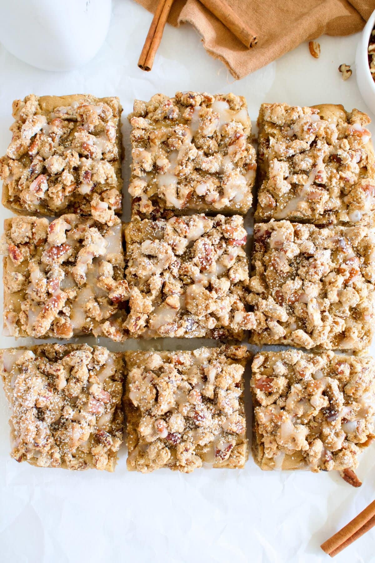 gluten free pecan crumb cake