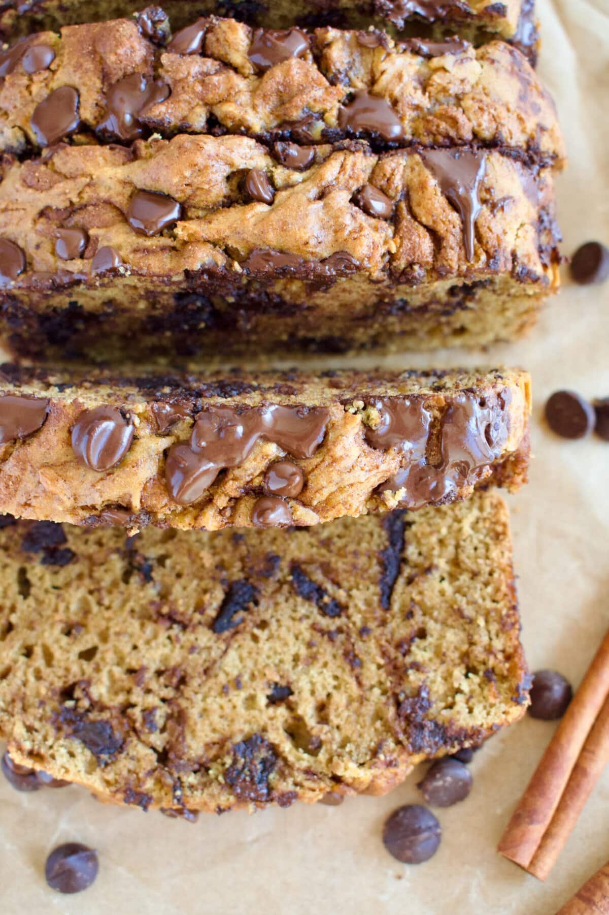 gluten free dairy free cinnamon chocolate chip bread