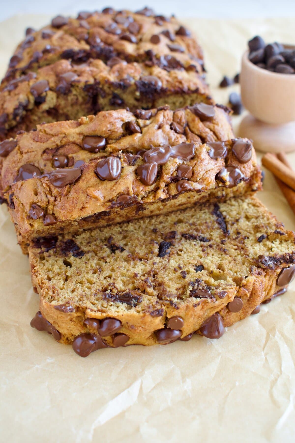 refined sugar free chocolate chip cinnamon bread