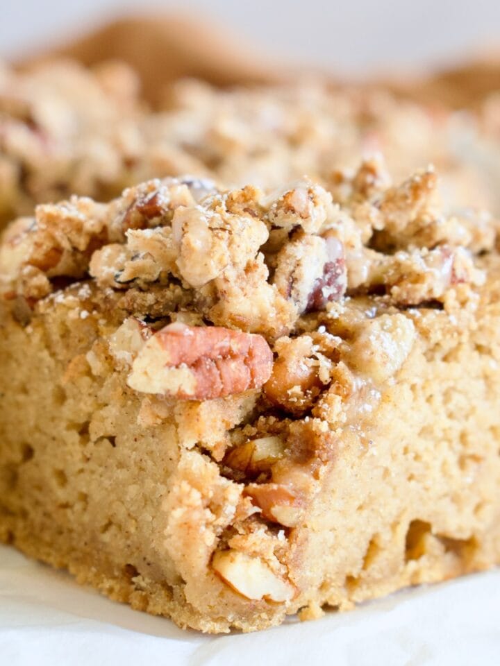 gluten free maple pecan cake