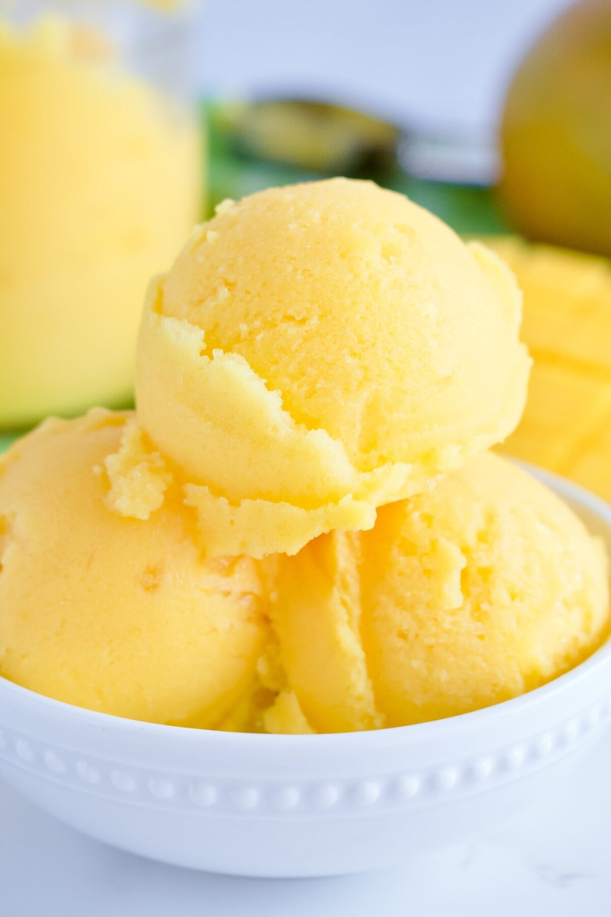 ninja creami mango sorbet