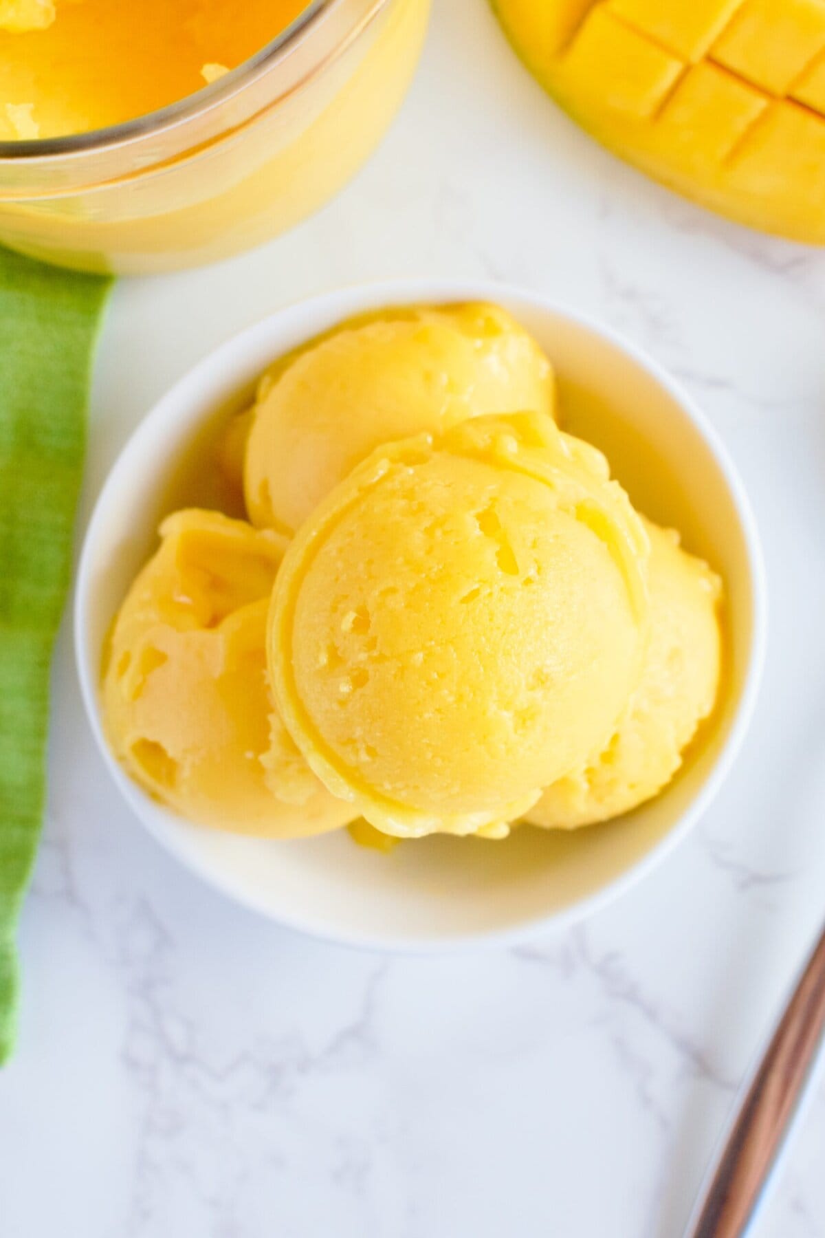 2 ingredient mango sorbet