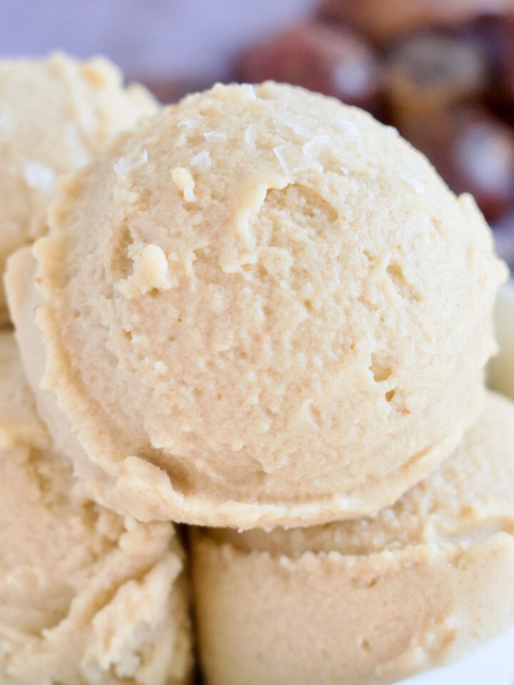 vegan salted caramel ice cream