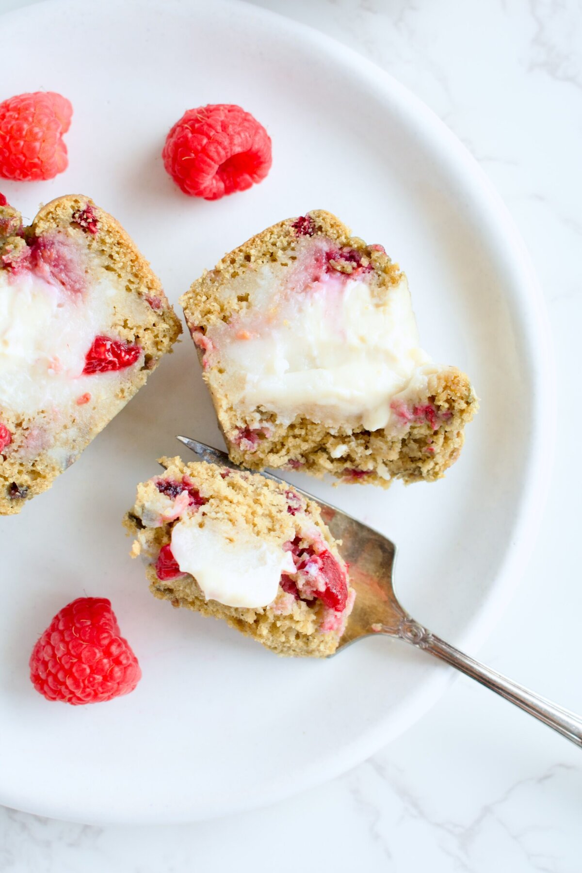 cream cheese stuffed raspberry muffins